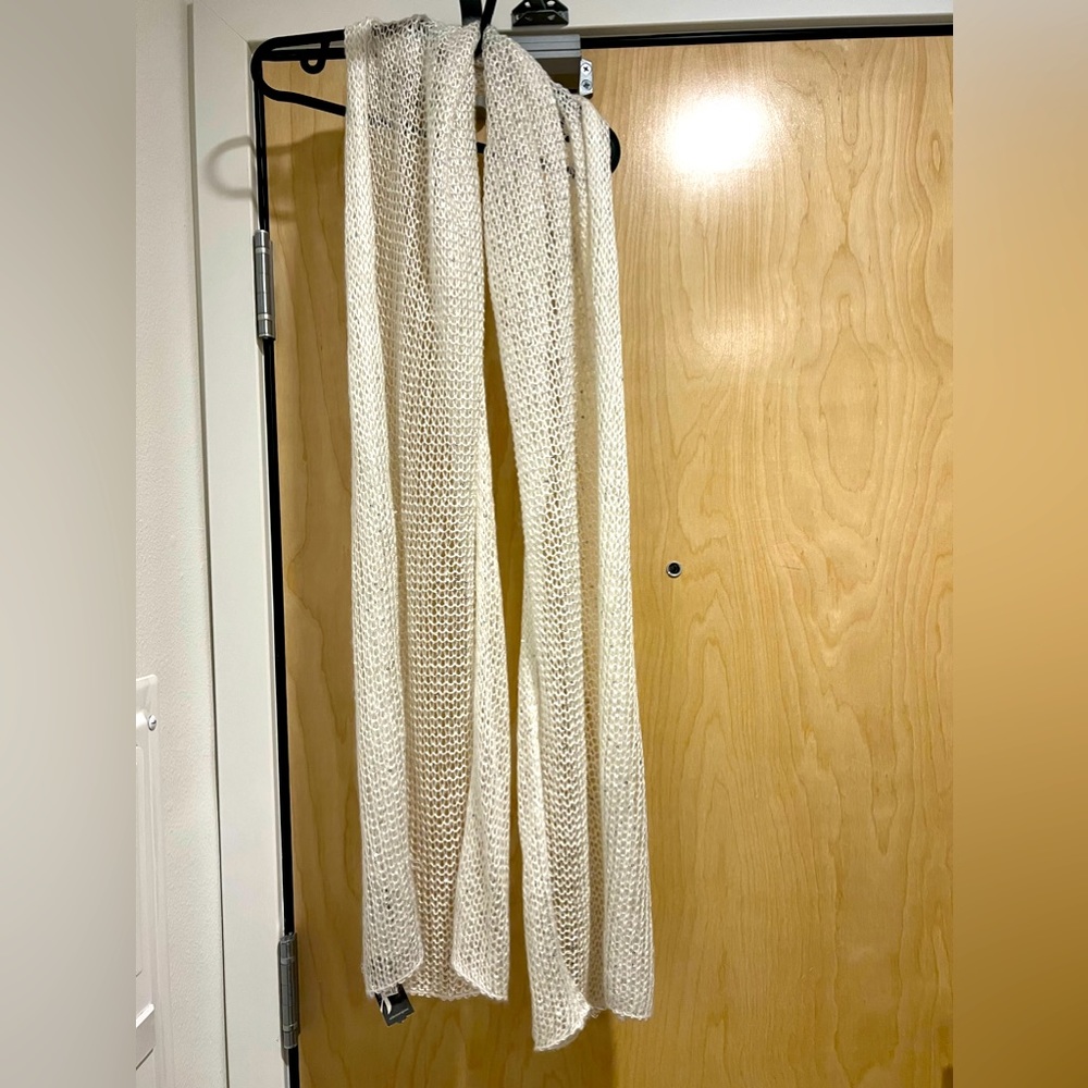 Collection18 Ivory Sequin Scarf